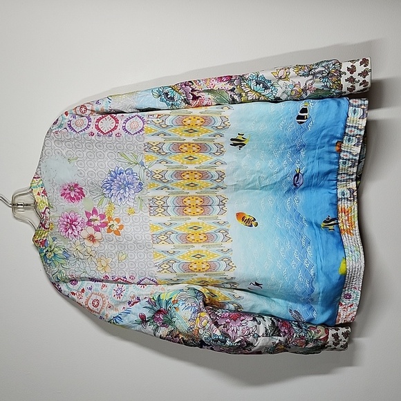 Johnny Was Nandru Reversible Jacket Multiprint Colorful Womens XL - Picture 7 of 16